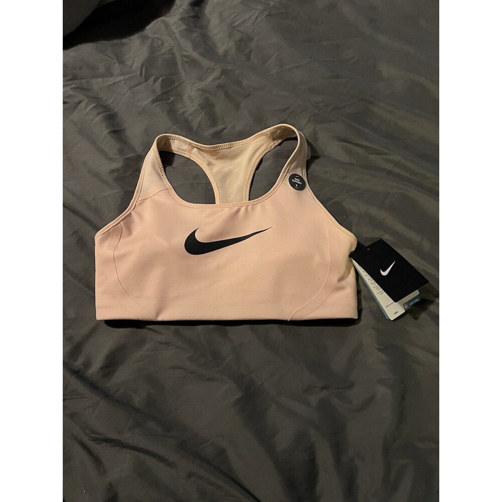 Nike Sports Bra High Support Dri Fit Small Pink NEW